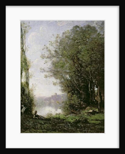 The Goatherd beside the Water by Jean Baptiste Camille Corot