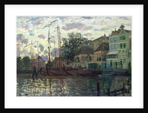 The Dam at Zaandam, Evening, 1871 by Claude Monet