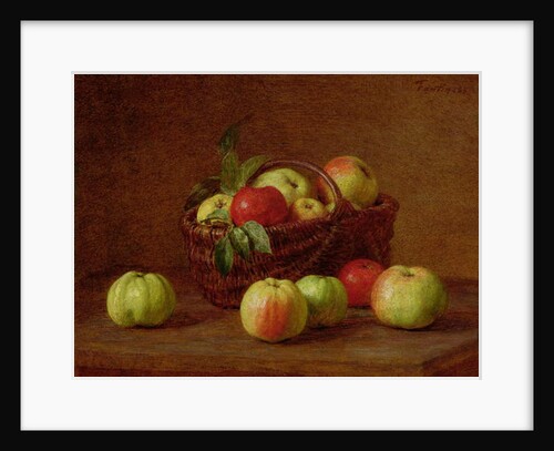 Apples in a Basket and on a Table, 1888 by Ignace Henri Jean Fantin-Latour