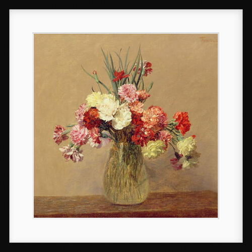A Bouquet of Carnations, 1890 by Ignace Henri Jean Fantin-Latour