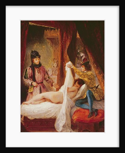 The Duc d'Orleans Showing his Mistress to the Duc de Bourgogne by Ferdinand Victor Eugene Delacroix
