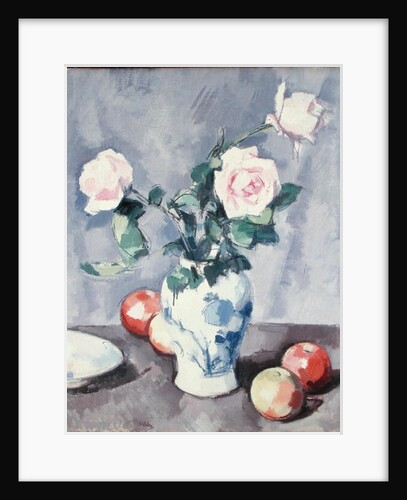 Still Life of Roses in a Blue and White Vase by Samuel John Peploe