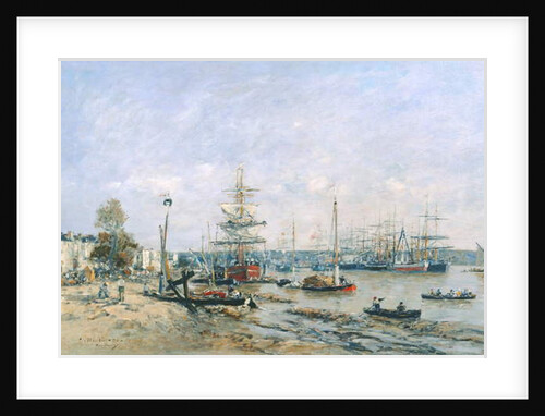 Bordeaux - Quay and Port, 1874 by Eugene Louis Boudin