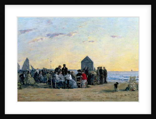 Beach Scene at Trouville - Sunset, 1867 by Eugene Louis Boudin