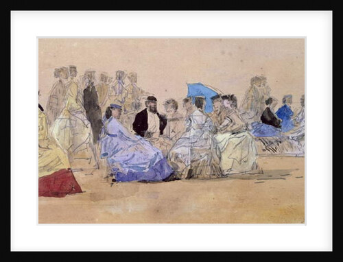 The Beach at Trouville, 1866 by Eugene Louis Boudin