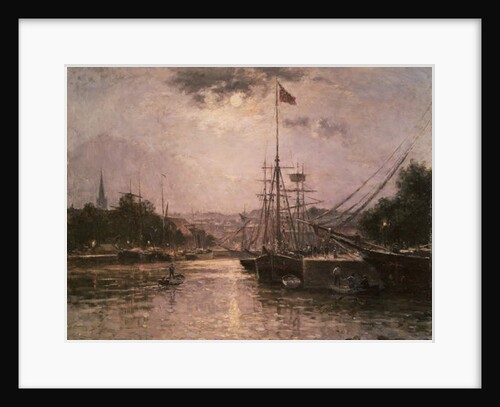 View of the Port of Caen, c.1889 by Stanislas Victor Edouard Lepine