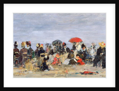 Figures on a Beach, 1884 by Eugene Louis Boudin