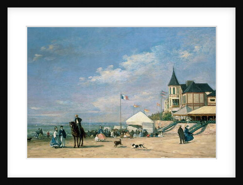 The Beach at Trouville, 1863 by Eugene Louis Boudin