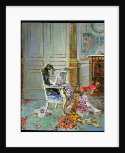 Girl Reading in a Salon, 1876 by Giovanni Boldini