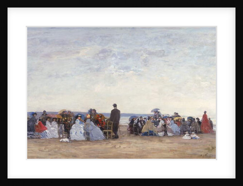 Beach Scene near Trouville, c.1863-66 by Eugene Louis Boudin
