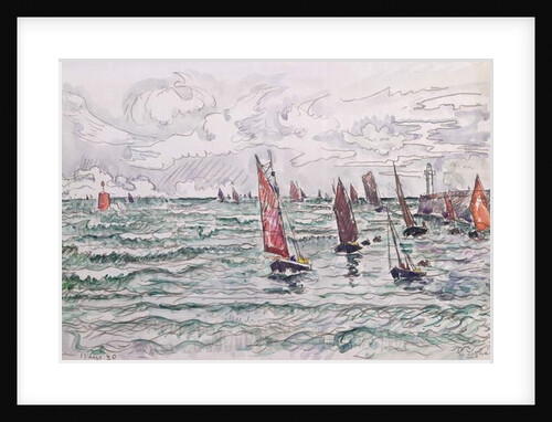 Audierne, Return of the Fishing Boats, 1930 by Paul Signac