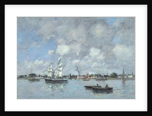 Bordeaux, Boats on the Garonne, 1876 by Eugene Louis Boudin