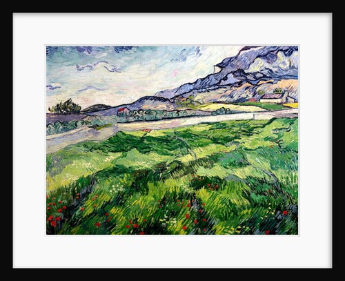 The Green Wheatfield behind the Asylum, 1889 by Vincent van Gogh