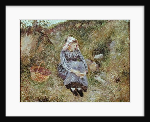 Seated Peasant Girl, 1883 by Camille Pissarro
