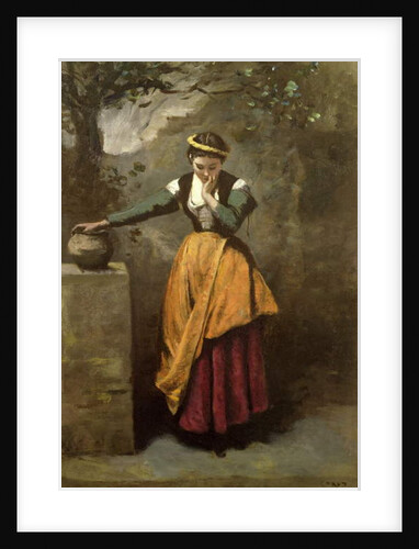 Dreamer at the Fountain, c.1860 by Jean Baptiste Camille Corot