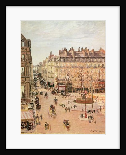 Rue Saint-Honore, Sun Effect, Afternoon, 1898 by Camille Pissarro
