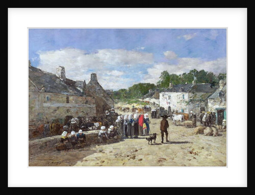 La Fete, c.1865 by Eugene Louis Boudin