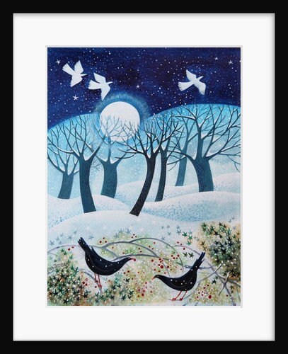 Winter Birds in the Snow, 2019 by Lisa Graa Jensen