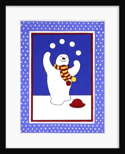 Juggling Snowman by Lavinia Hamer