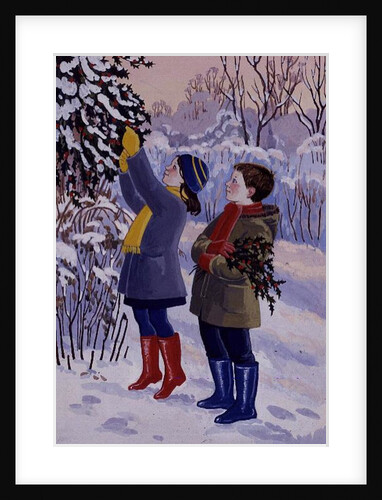 Gathering Holly by Lavinia Hamer