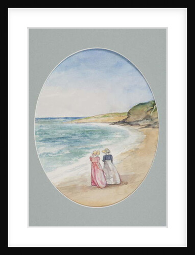 Anne & Henrietta stroll down to the Sea, 2006 by Caroline Hervey-Bathurst