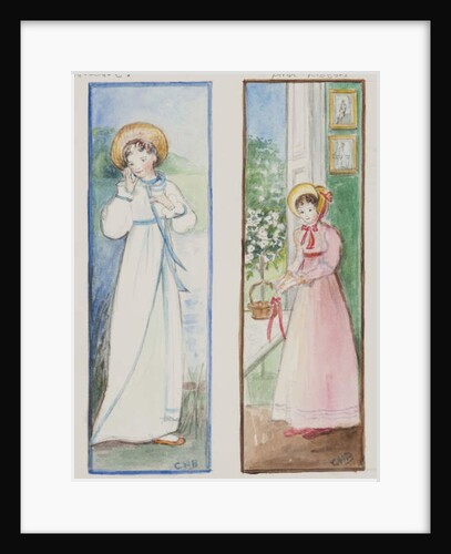 Elizabeth Bennet and Emma Woodhouse, 2011 by Caroline Hervey-Bathurst