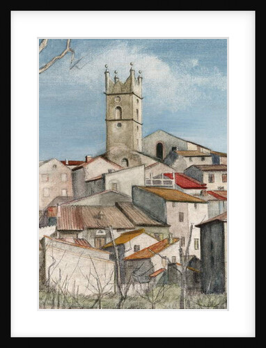 Early Spring, view through an orchard, c.1925 by Harry Morley