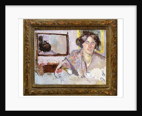 Woman in front of a mirror by Spencer Frederick Gore