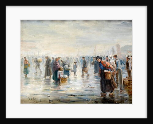 Crowds on a Wet Day by Walter Bonner Gash