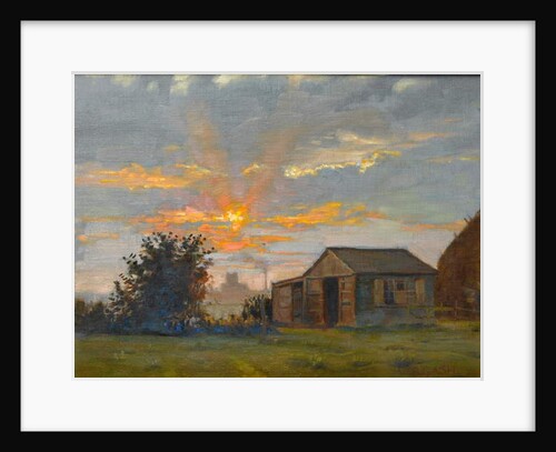 Sunset with a View of Kettering Looking Towards Mr Timpson's Shoe Factory by Walter Bonner Gash