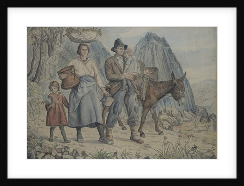 A family from Anticoli Corrardo, Going to Market, 1928 by Job Nixon