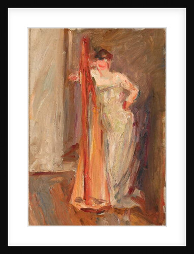 Femme a la harpe - c.1905 by Albert de Belleroche