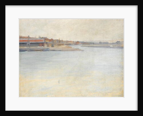 Boulogne sur Mer - a view of the Port by Albert de Belleroche