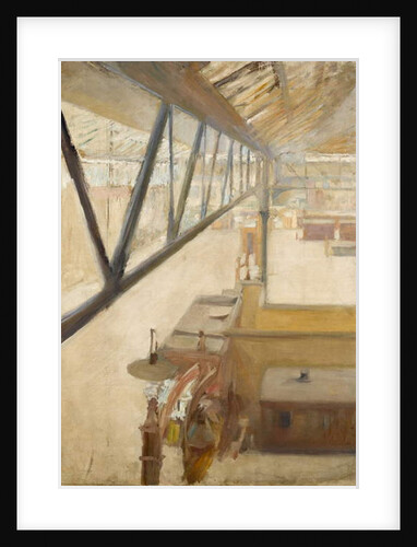 View of a railway station, c.1900 by Albert de Belleroche