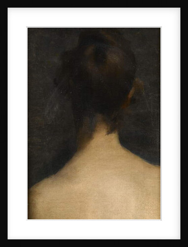 Rear view, head and shoulders, of a young woman, c.1885 by Albert de Belleroche