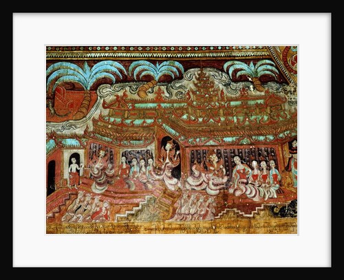 A court scene by Burmese School