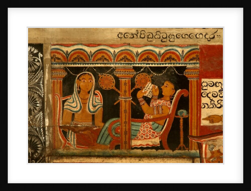 Wall painting in the Image House of the Subdharama Temple, Dehiwala by Sri Lankan School