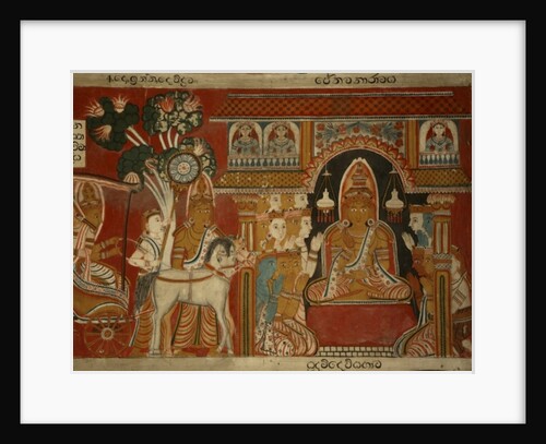 Wall painting in the Image House of the Subdharama Temple, Dehiwala by Sri Lankan School