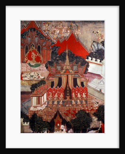 Scenes from the life of Buddha, mid 19th century by Thai School