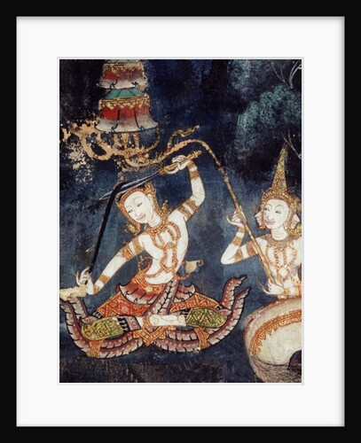 Siddhartha cutting his hair by School Thai