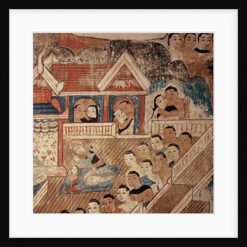 Detail of mural by Thai School