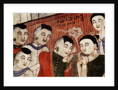 Lovers smoking by Thai School