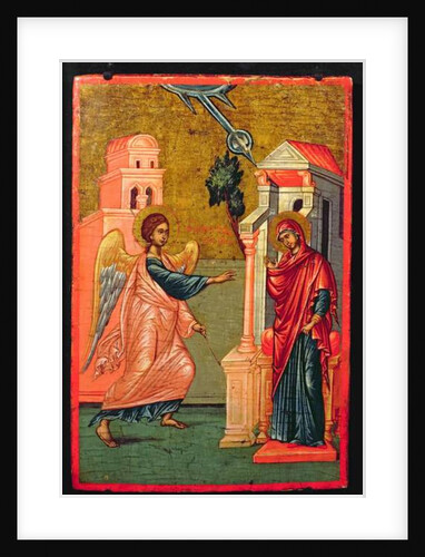 Annunciation, Greek icon, late 17th century by Greek School