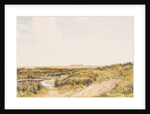 Figures by a stream, 1885 by Thomas Collier