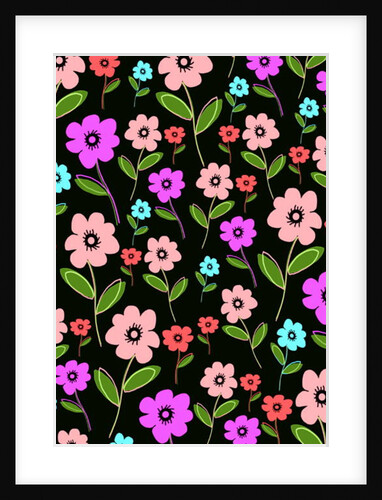 Retro Florals by Louisa Hereford