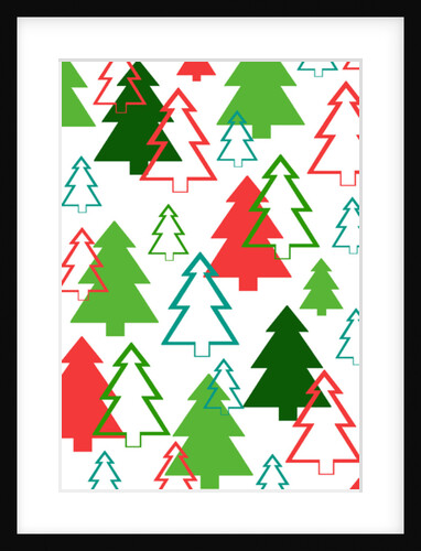 Overlaid Christmas Trees, 2017 by Louisa Hereford