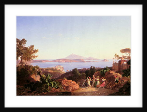 View of the Gulf of Pozzuoli with Mount Solfatara, c.1830 by Carl Wilhelm Goetzloff