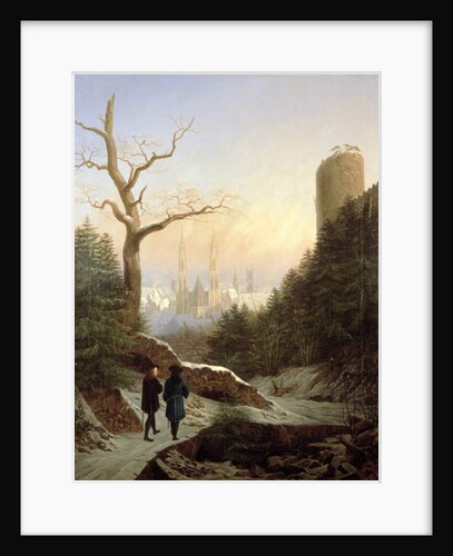 Winter Landscape with Gothic Church, 1821 by Carl Wilhelm Goetzloff