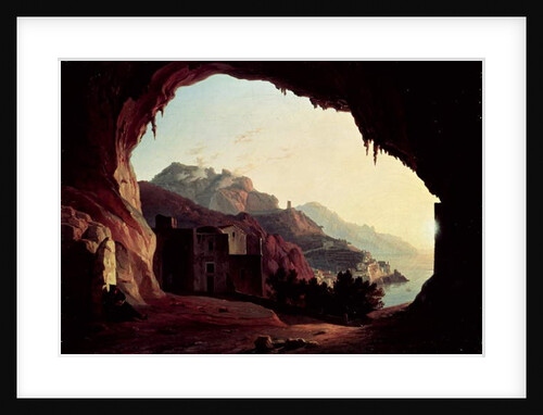 Grotto near Amalfi, c.1828 by Carl Wilhelm Goetzloff