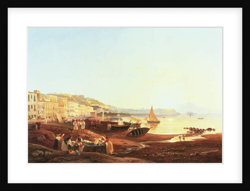 Mergellina Harbour, c.1831 by Carl Wilhelm Goetzloff